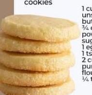 Stack of pale golden butter cookies