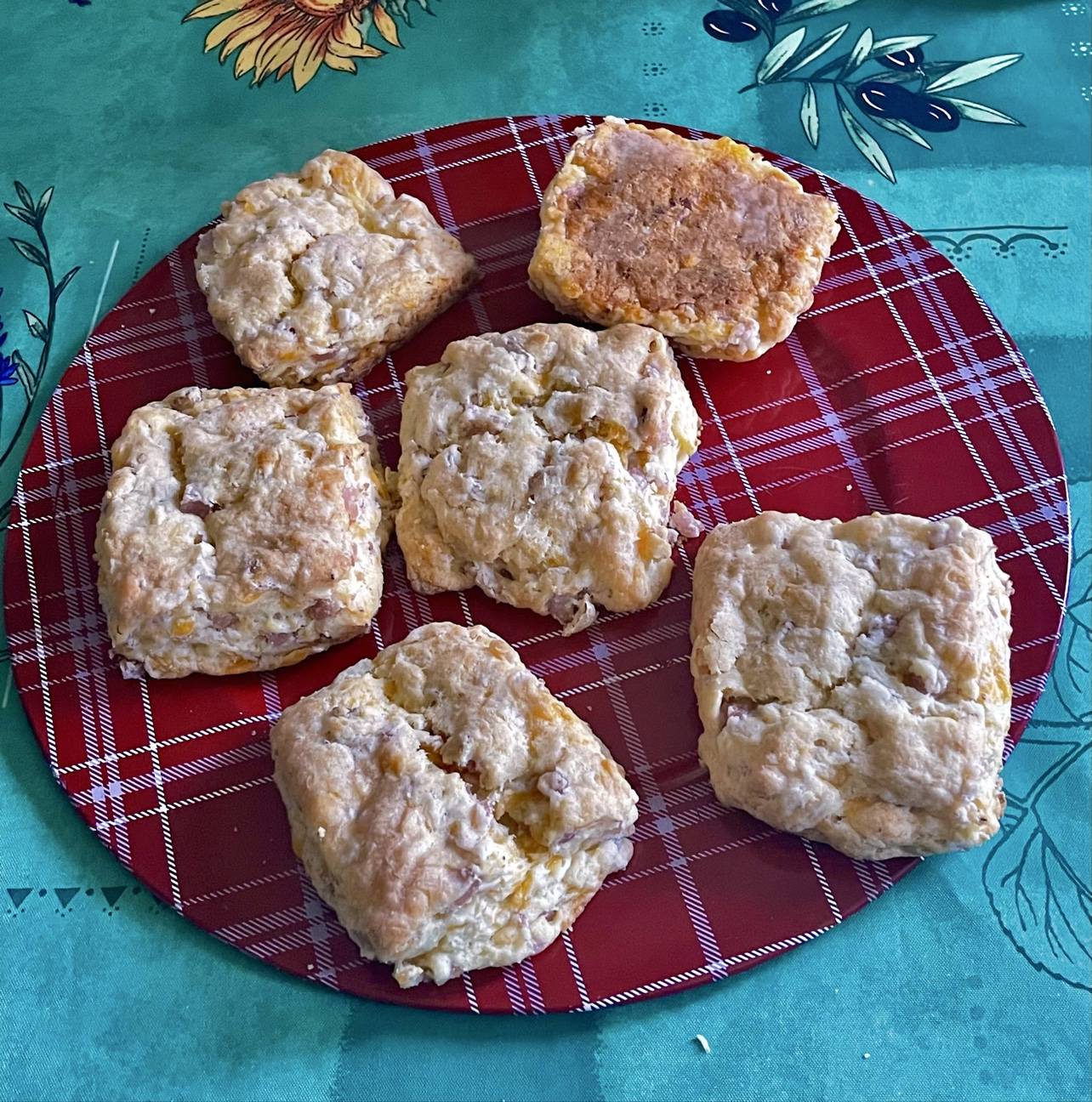 Bob's homemade Ham and Cheddar Farmhouse Biscuits