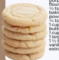 Stack of soft sugar cookies
